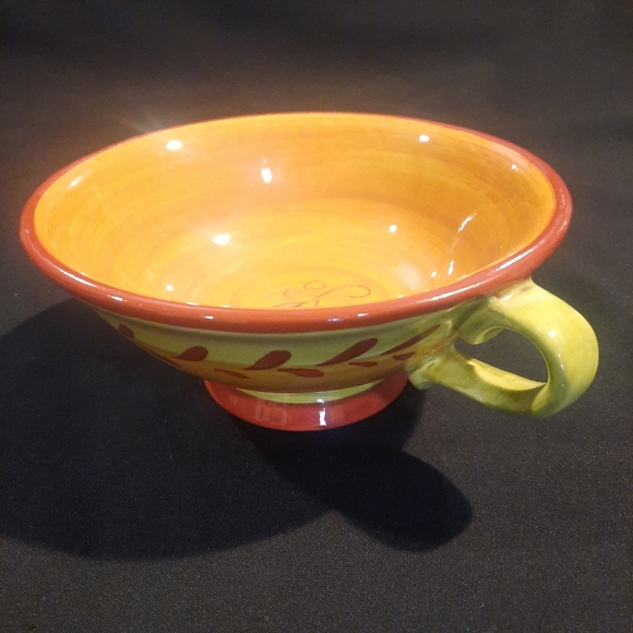 Houston Harvest Ceramic Pedestal Soup Bowl with Handles ~ Set of 2 - Picture 4 of 8